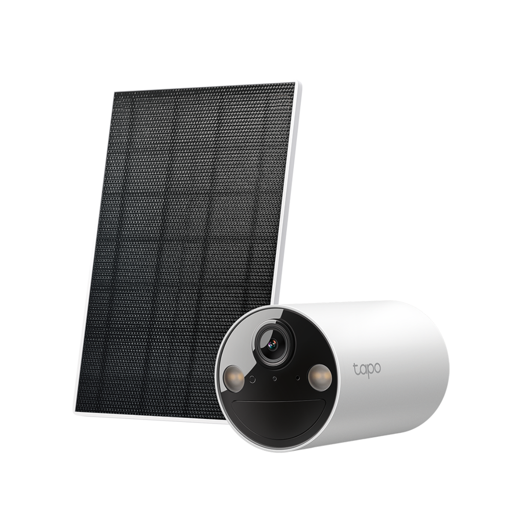 Kit TP-LINK TC82 Cámara De Seguridad WI-FI Solar Con Batería Recargable Y Detección IA Color Blanco