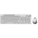 Combo Inalámbrico Genius Teclado Y Mouse SlimStar 8230 Color Blanco 