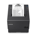 Impresora POS Epson Térmica De Recibos TM-T88VII-012 Puertos USB+Ethernet+Serial, Autocortador, 80mm/58mm, 500mm/s Color Negro 