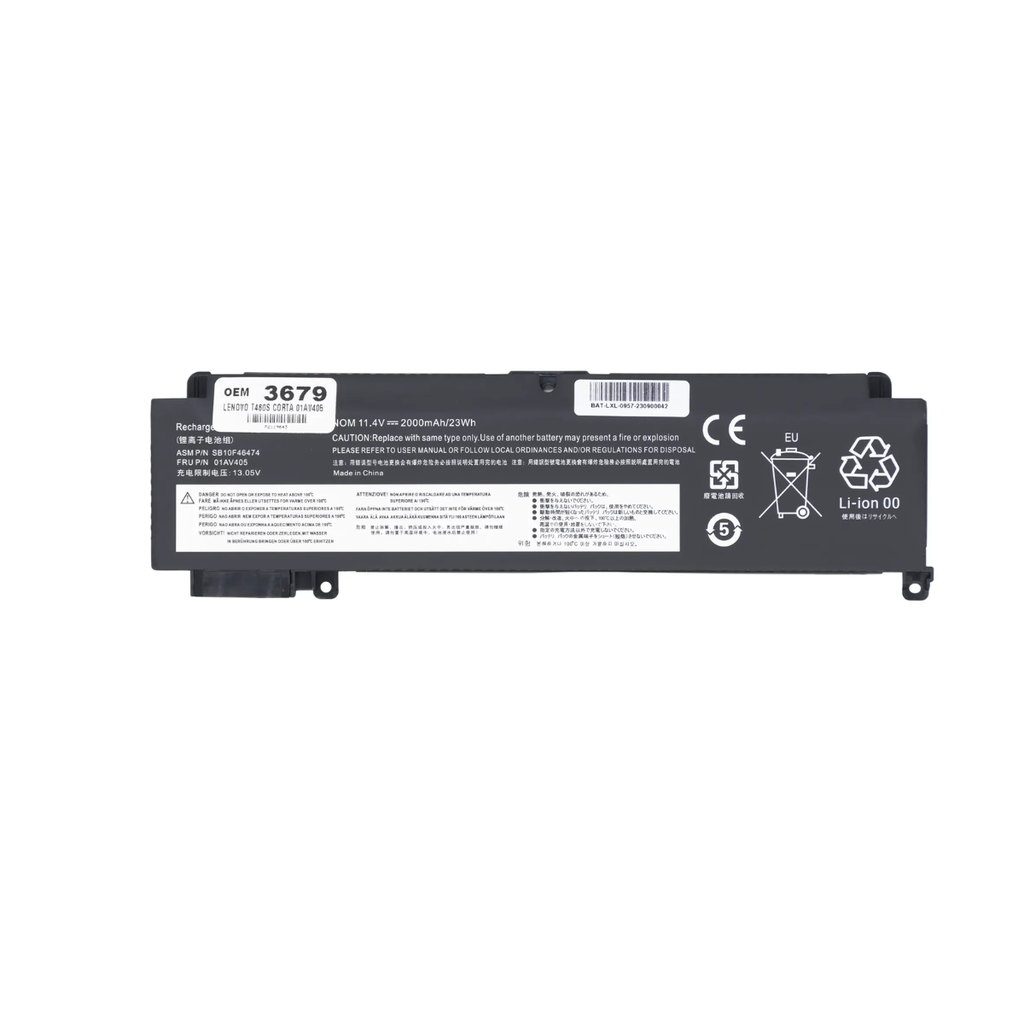Batería OEM Para Portátil Lenovo T460s Corta Genérica 