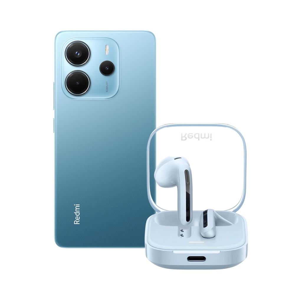 Celular Xiaomi Redmi Note 14 Azul, 6GB RAM y 128GB Memoria Interna + Redmi Buds 6 Active 