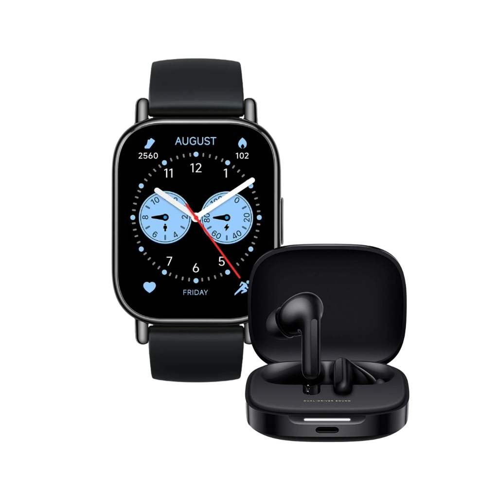 Reloj Xiaomi Redmi Watch 5 Lite Negro + Audifonos Redmi Buds 6 Active Negro