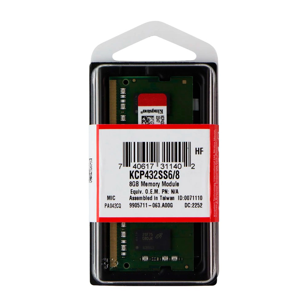 Memoria RAM Para Portátil Kingston 8GB DDR4 3200 MHz
