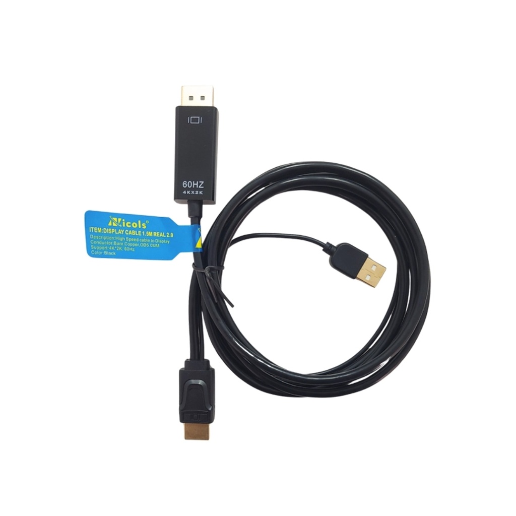 Cable de Video HDMI a DP Versión 2.0 Homologado