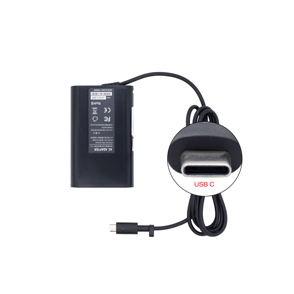 Cargador Para Portátil Dell Tipo C 65W 2 Piezas Punta(mm), USB C, Genérico 