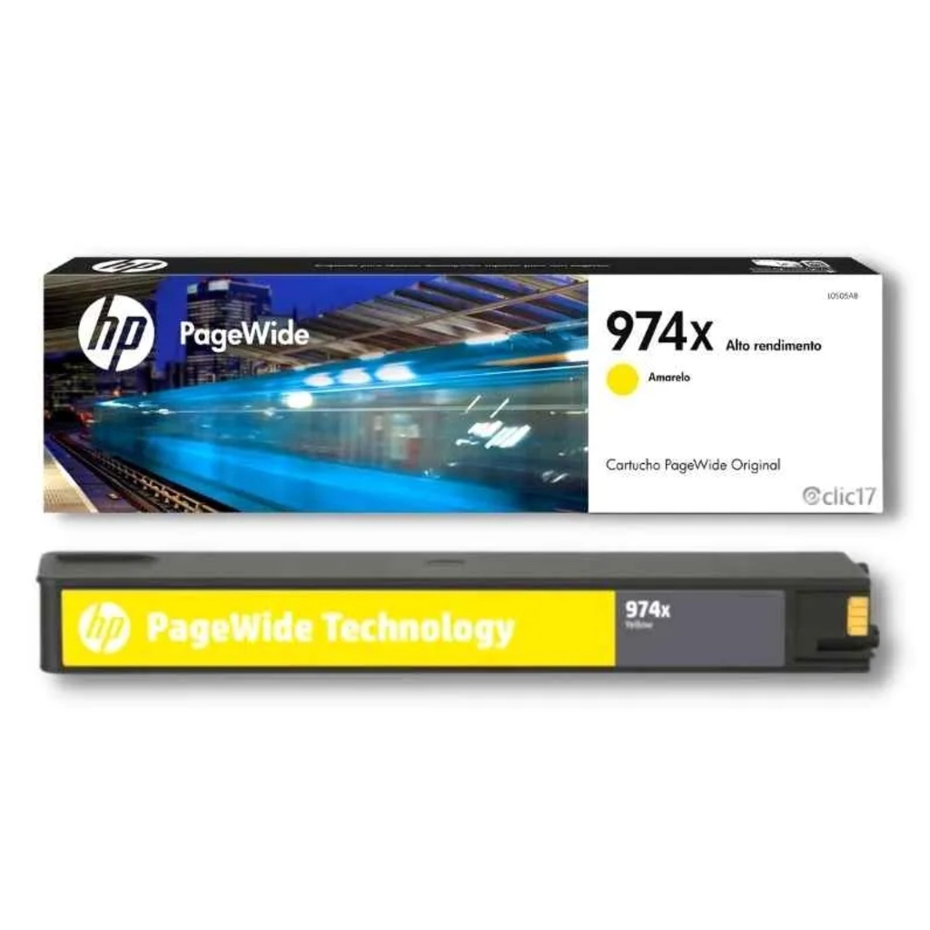 Cartucho Original De Tóner HP 974X Negro alto rendimiento 7.000 págs