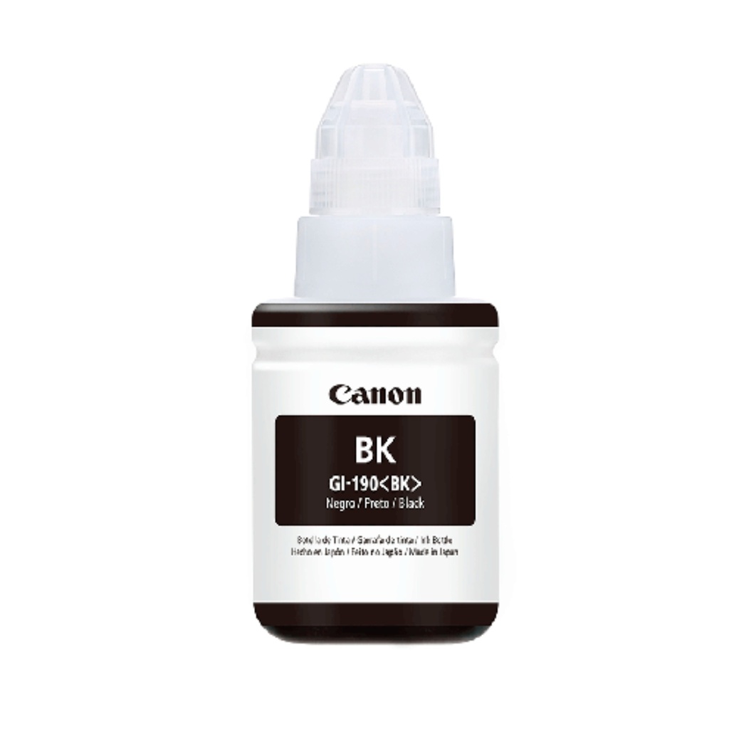 Botella De Tinta Canon GI-190 Negro (6.000 PAG)