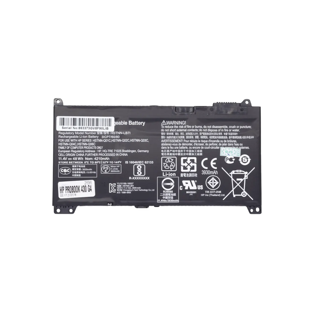 Batería Para Portátil HP Probook 430, G4, 440, G4, 450, G4 Genérica  