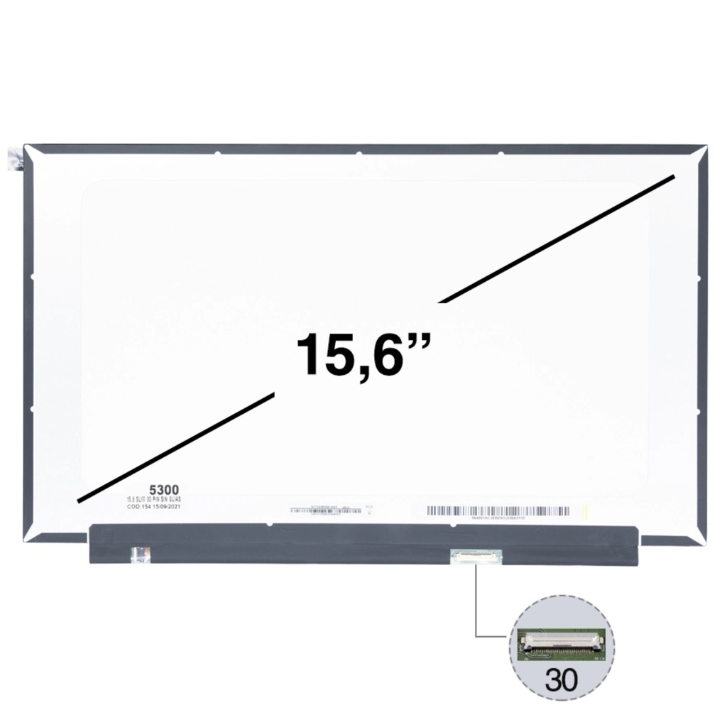 Pantalla Para Portátil 15.6" SLIM 30PIN IPS HD Sin Guía Genérica  