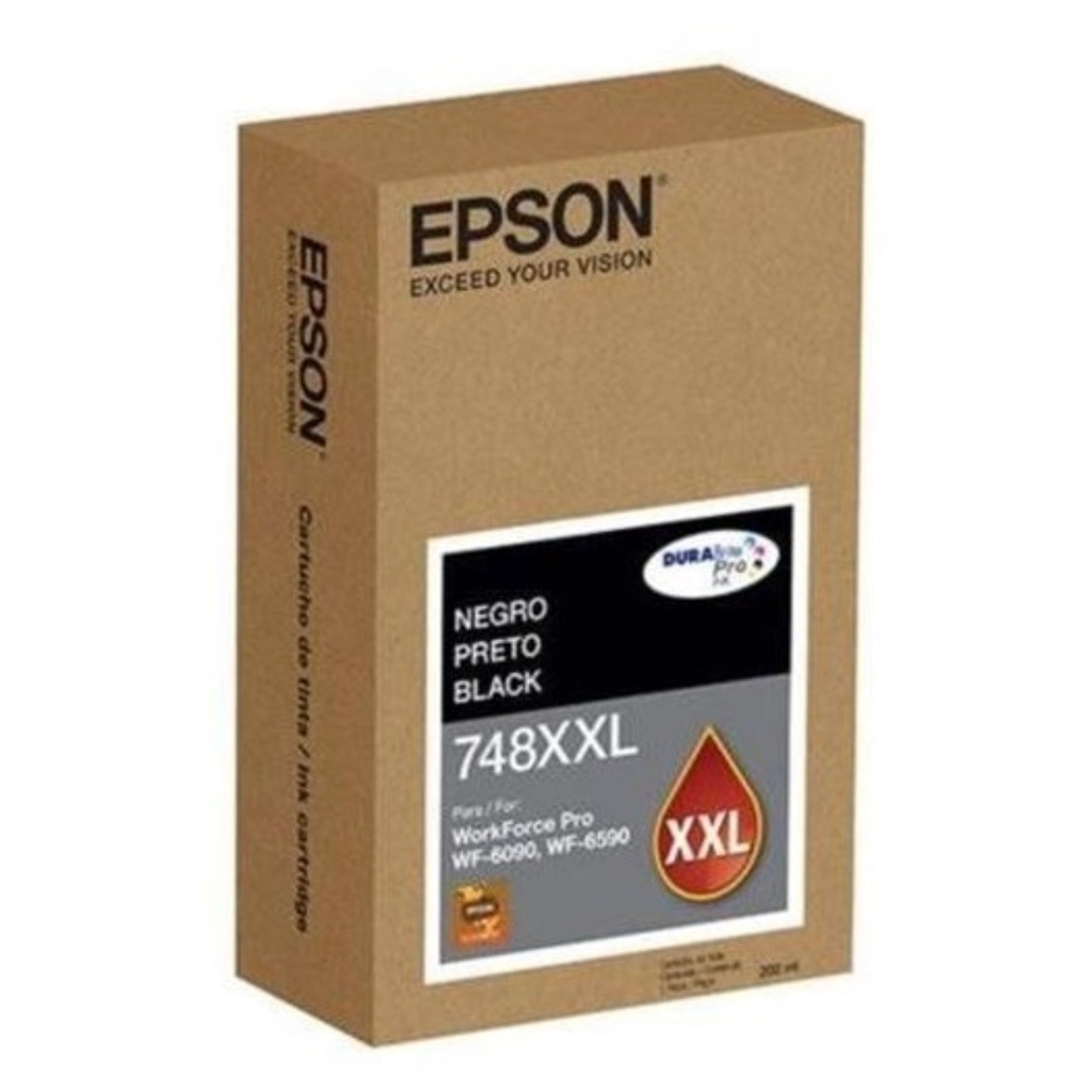 Cartucho De Tinta EPSON T748XXL120-AL 10K PAG Extra (Súper) Alto Rendimiento Negro
