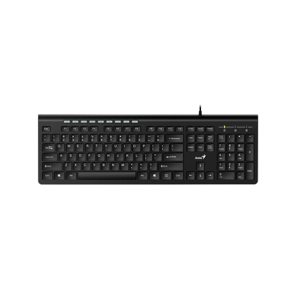 Teclado Genius Slimstar 230 Alámbrico Negro