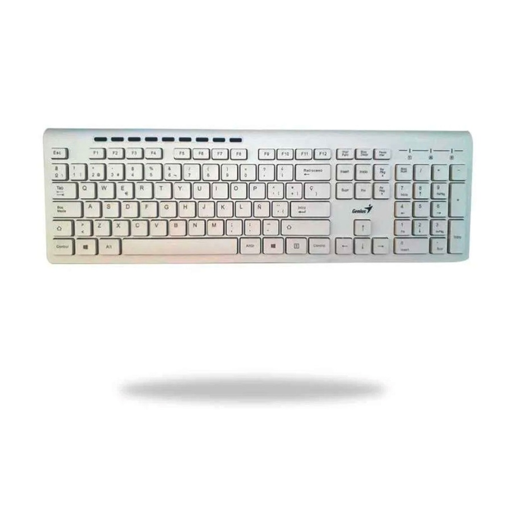 Teclado Genius Slimstar 230 Alámbrico Blanco