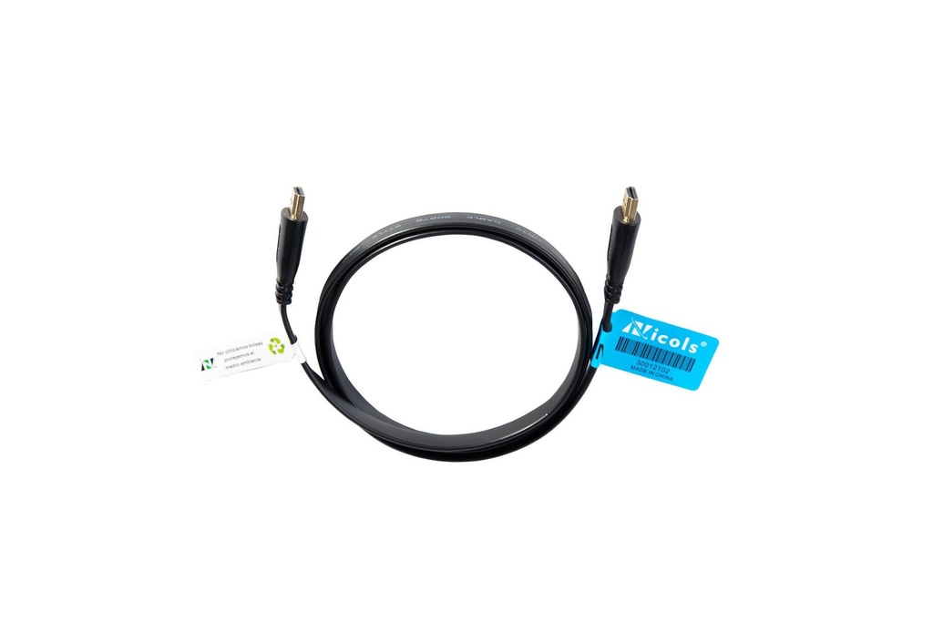 Cable HDMI Plano 1.4 FHD 24K Gold Nicols