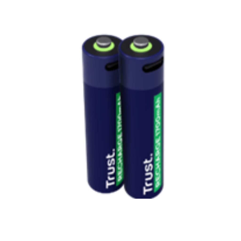 Baterías Recargables tipo C Trust 2 pilas - AAA
