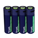 Baterías Recargables Trust tipo C 4 pilas - AA