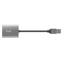 Lector de Tarjetas Trust Dalyx  USB Usb 3.1 Gris