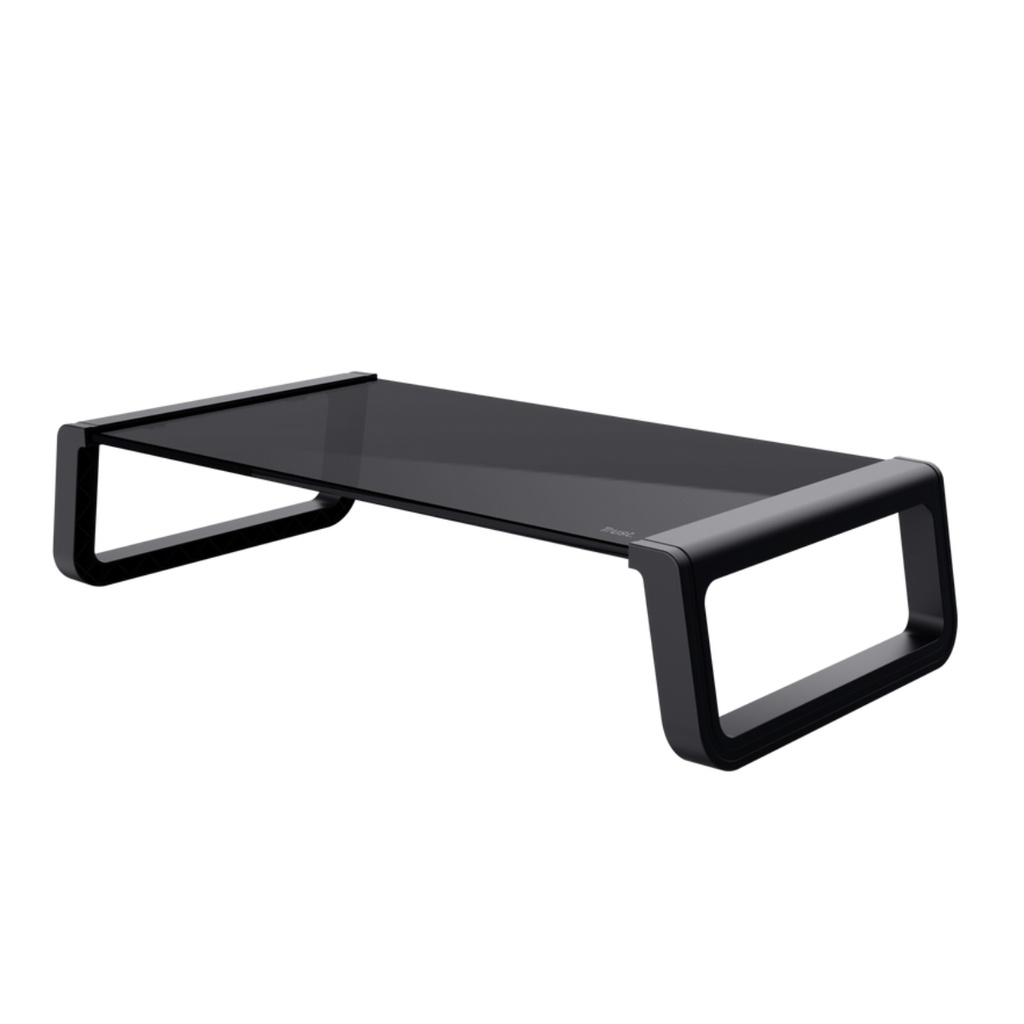 Base Para Monitor Trust Cristal Templado Negro