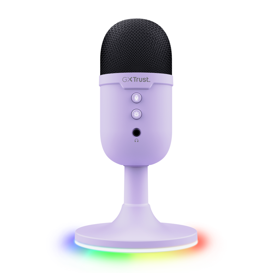 Micrófono Trust Gxt 234 Yunix Streaming USB Lila 