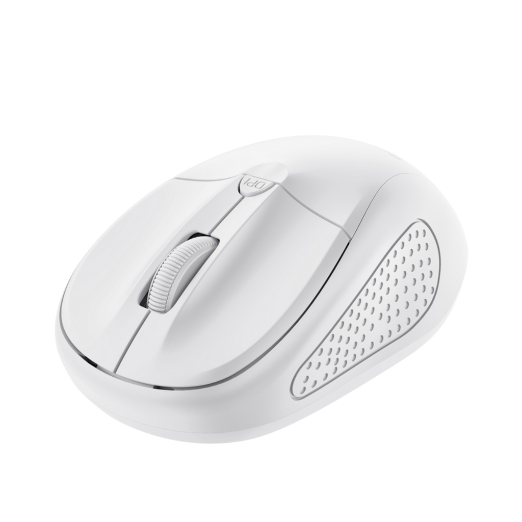Mouse Trust Primo Inalámbrico Blanco Mate
