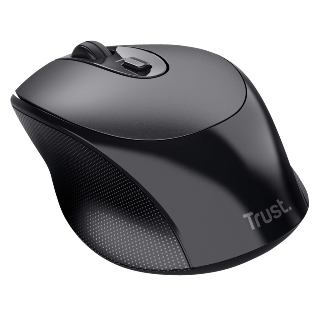 Mouse Trust Zaya Inalámbrico con Batería de Litio Recargable Negro