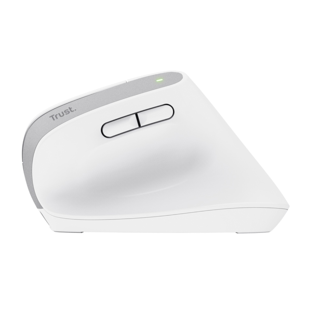 Mouse Trust Verto Alámbrico Vertical Blanco