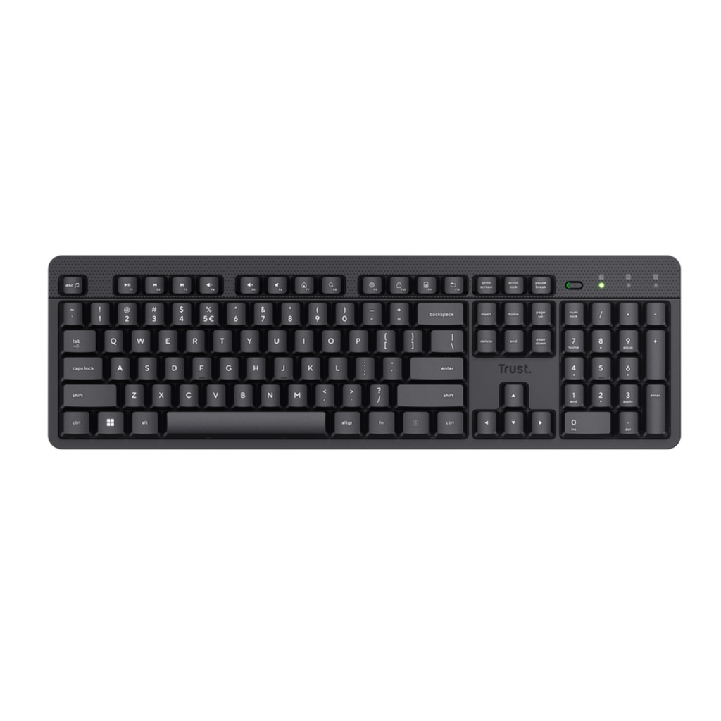 Teclado Trust Lyra Bluetooth Recargable Negro 