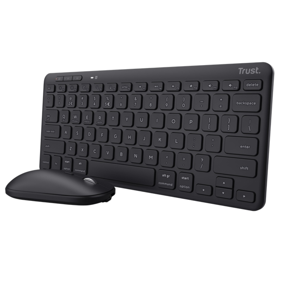 Combo Inalambrico Lyra teclado y mouse multidispositivo Recargable
