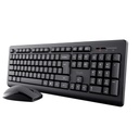 Combo Trust Teclado Mouse Primo Alámbrico Negro