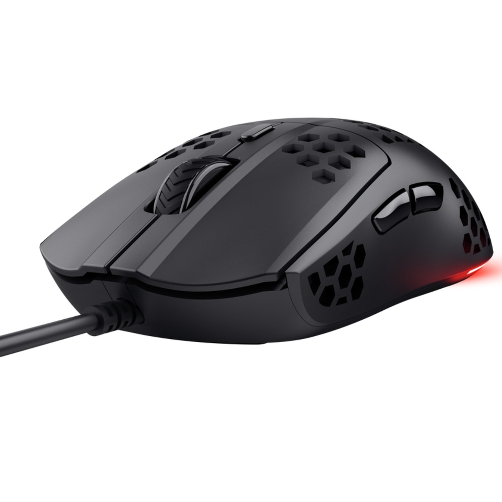 Mouse Trust Gxt928 Helox Gamer Inalambrico Negro con Iluminacion RGB (200-6400DPI).