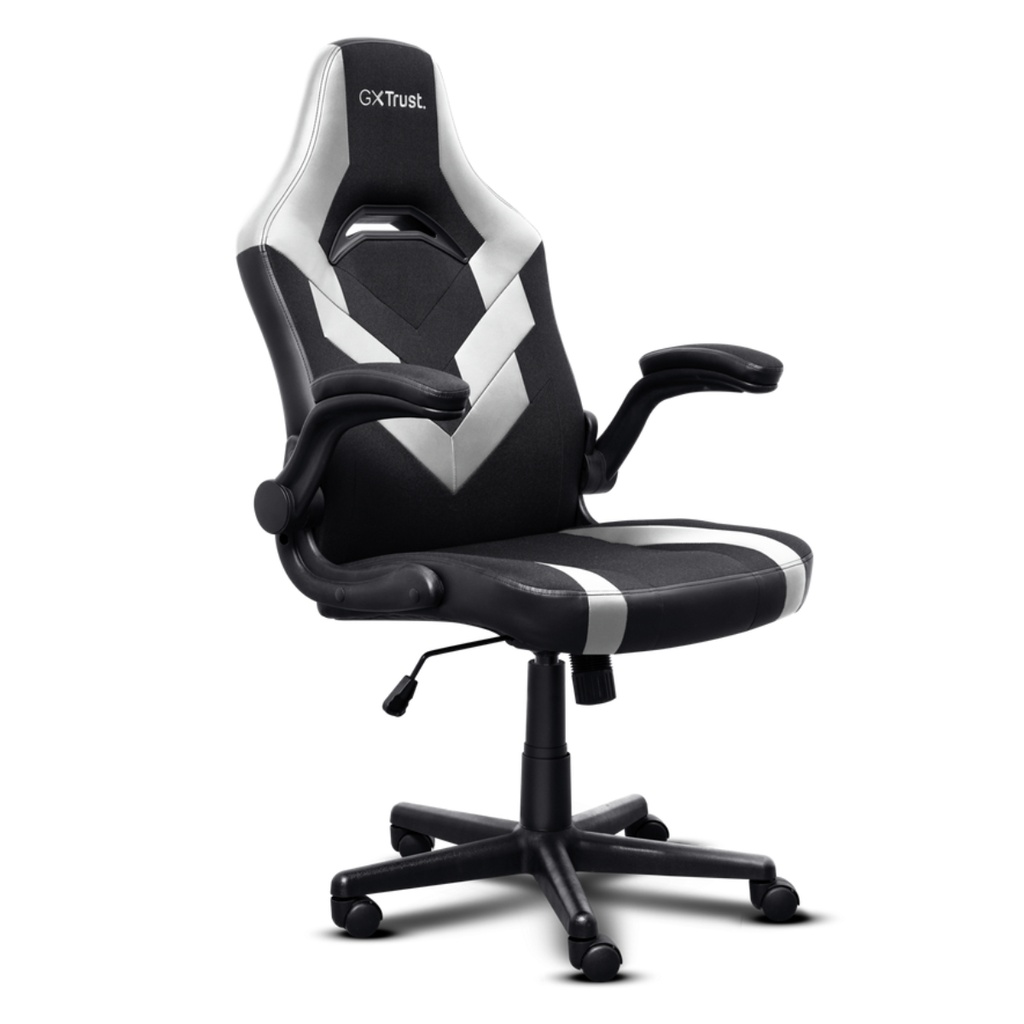 Silla gamer Trust Gxt 703W Riye Negro Blanco