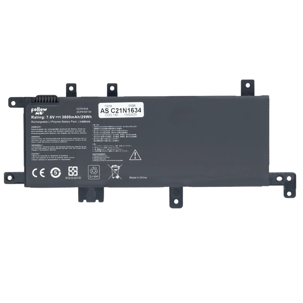 Bateria para Portatil Asus X542 C21N1634