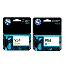 Kit Cartuchos De Tinta Hp 954 Amarillo y Cian