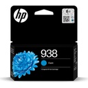 Cartucho Original De Tinta HP 938 Cian 800 págs 10 ml