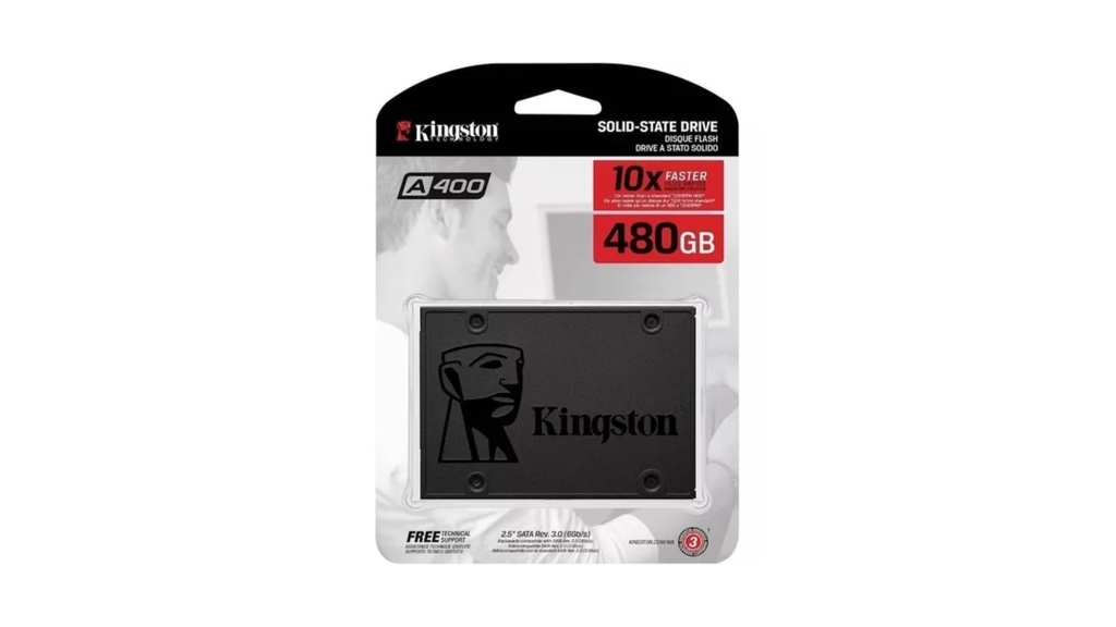 UNIDAD DE ESTADO SOLIDO SSD KINGSTON A400 480GB 2.5 - NEGRO