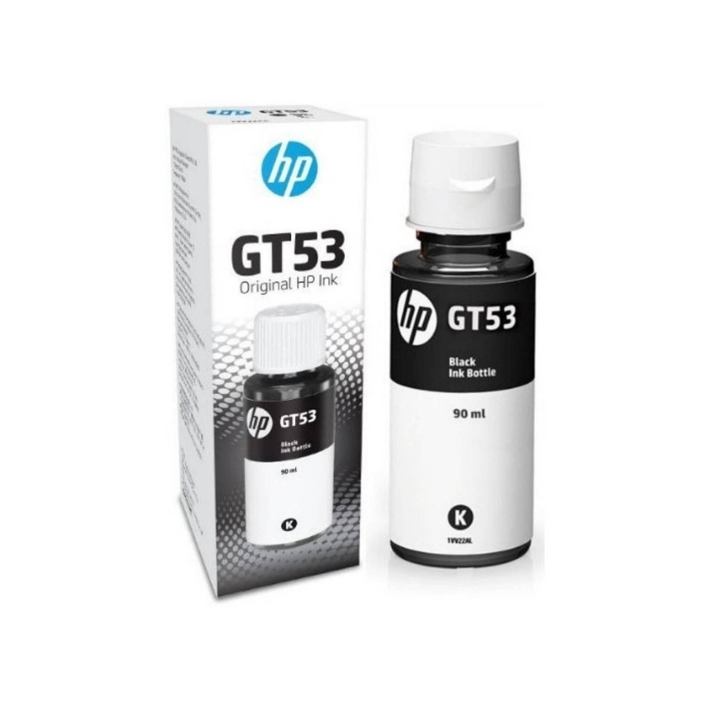 Botella Original De Tinta HP GT53 Negra 4.000 Páginas 90 ml