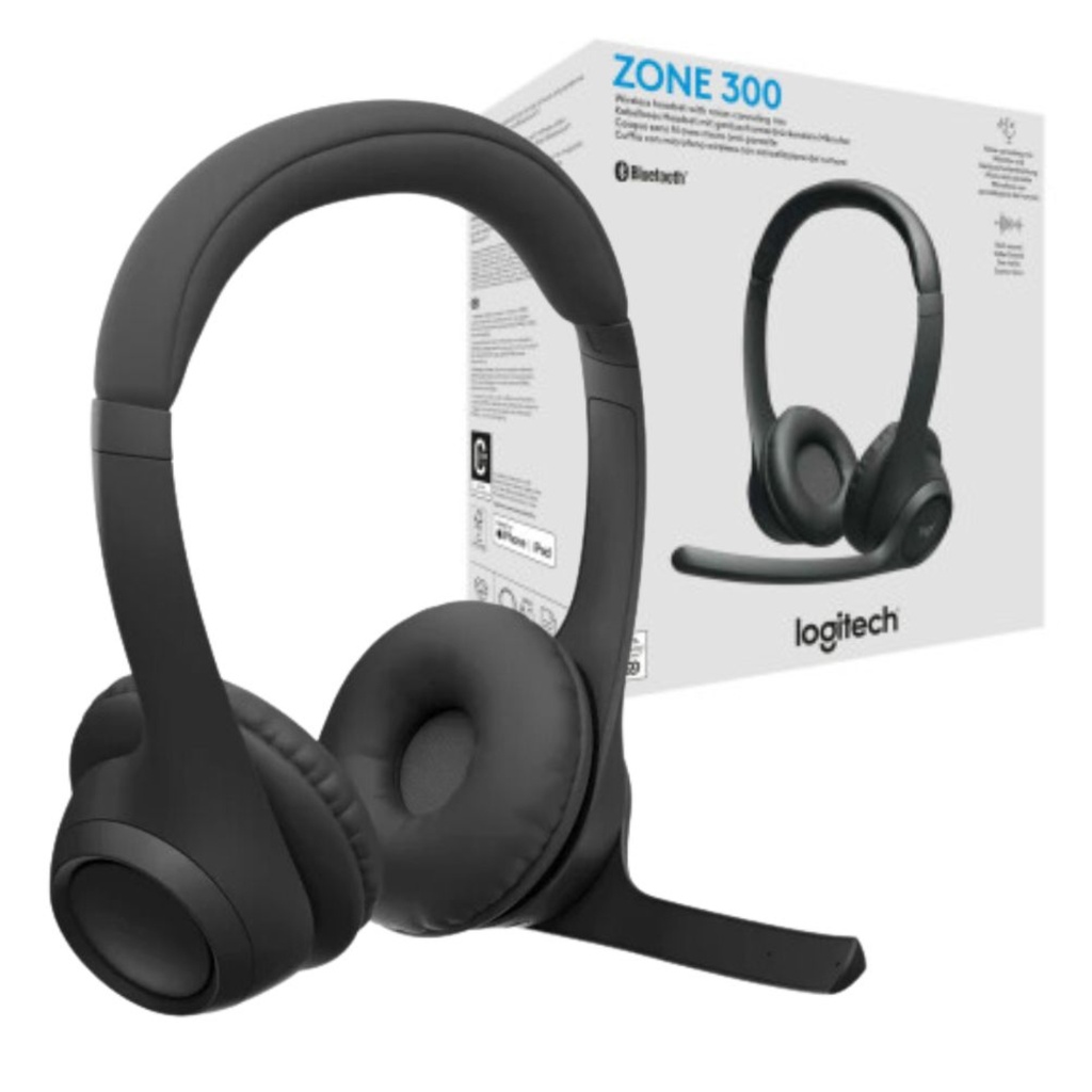 Audífonos Inalámbricos Logitech ZONE 300 - Negro