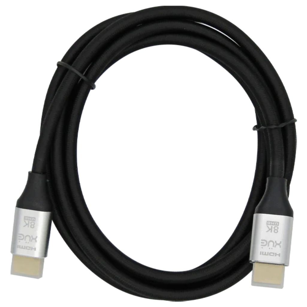 Cable XUE HDMI 8K 4320P V2.1 1.8M Macho A HDMI Macho Garantía 1 Año- Negro