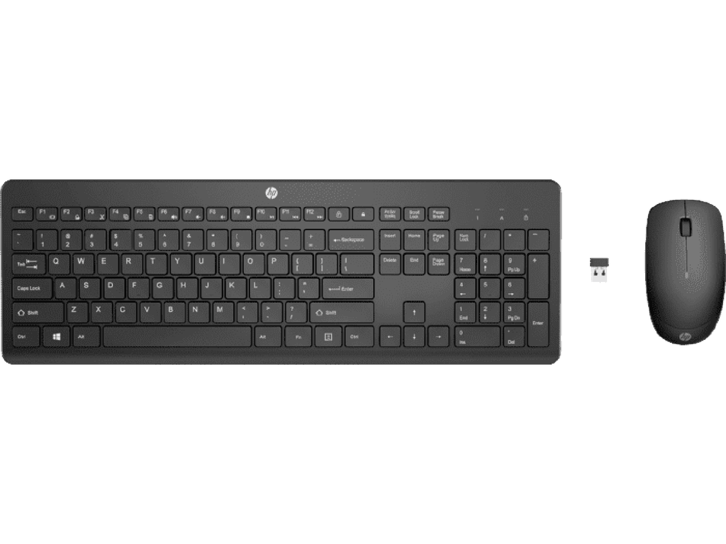 Teclado y Mouse Inalámbrico HP 230 Negro