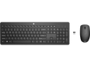 Teclado y Mouse Inalámbricos HP 230 Negro