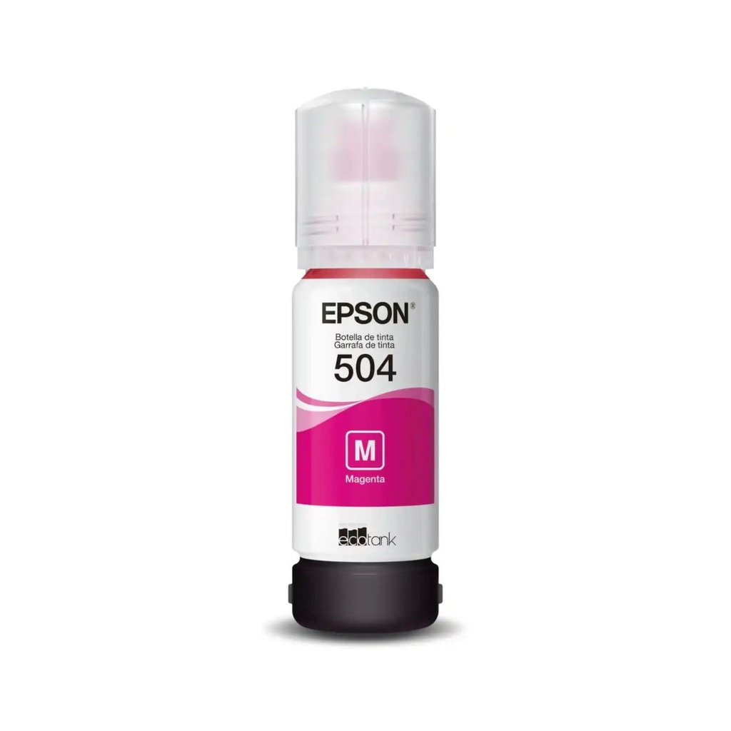 Botella Original De Tinta Epson 504 Magenta, 6.000 Páginas, 70 ml