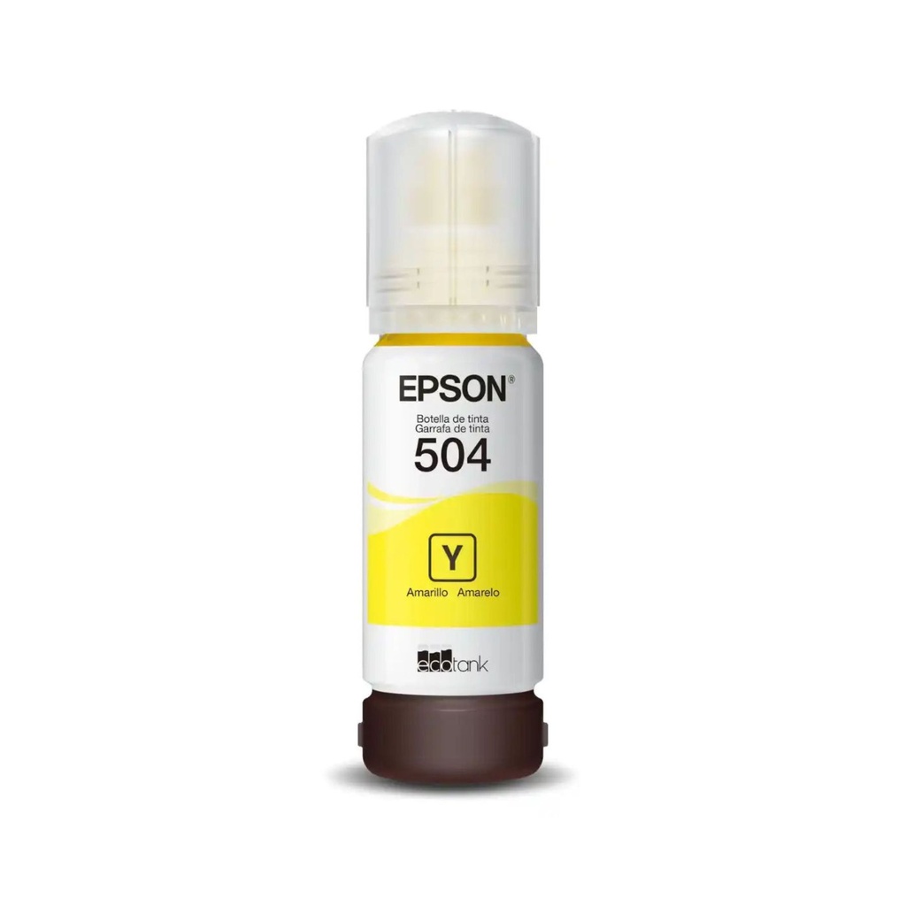Botella de Tinta Epson 504 Amarillo Original 504420-AL 70ml 6000pág