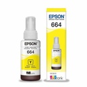 Botella Original De Tinta Epson 664 Amarillo, 7.500 Páginas, 70 ml