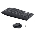 Combo Teclado y Mouse Logitech Inalámbrico Multidispositivo MK850 Negro