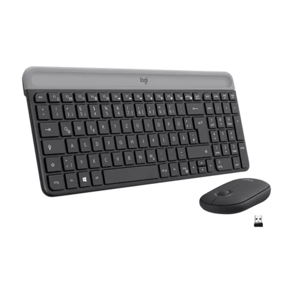 Combo Teclado + Mouse LOGITECH en combo Wireless MK470 (LAT/MX ESP) Negro