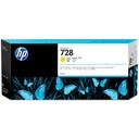 Cartucho Original De Tinta HP 728 Amarillo 1.500 págs 300 ml  