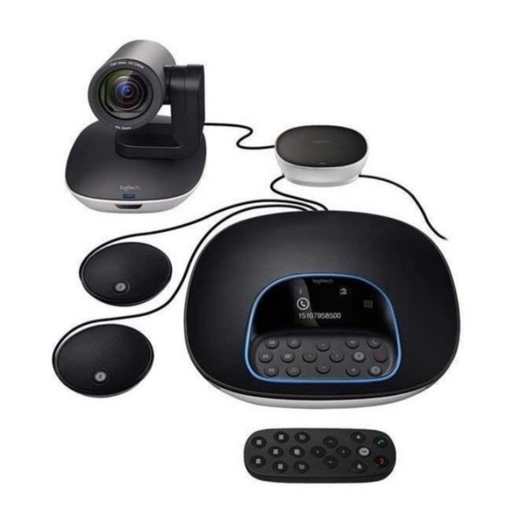 Cámara LOGITECH Para Videoconferencia Microfono X2 -Negro