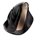 Mouse Genius Inalambrico 8250S Ergo Vertical Negro Dorado