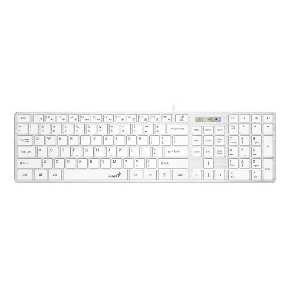 Teclado Genius slimStar 126,SP,USB,WHITE