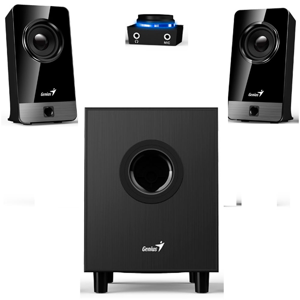 Parlante Genius SW-2.1 300X Con Subwooferr - Negro