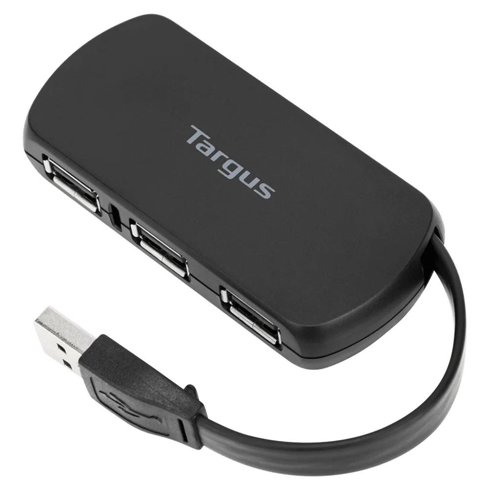 Hub Targus Negro 4 Puertos USB 2.0 Conectividad Expandida 